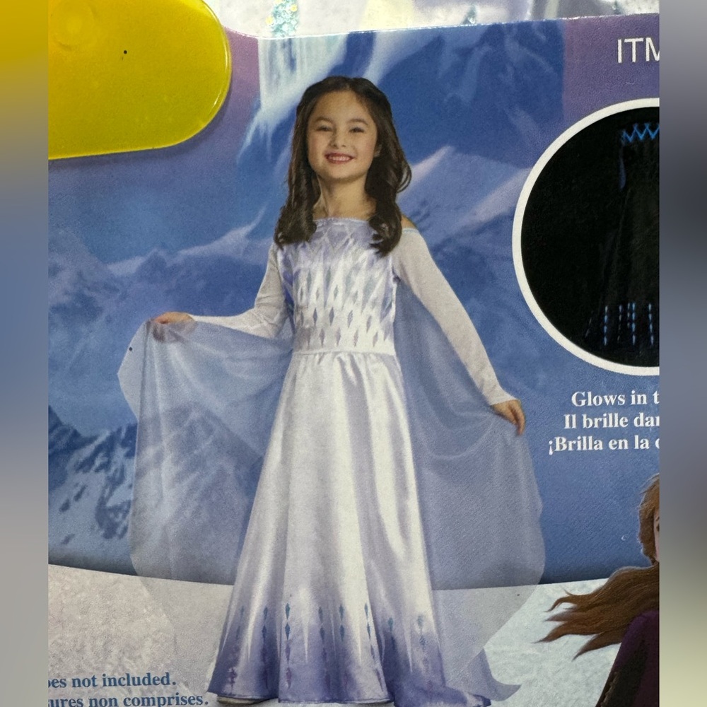 Disguise Disney Princess Snow Queen Elsa Costume New 5-6